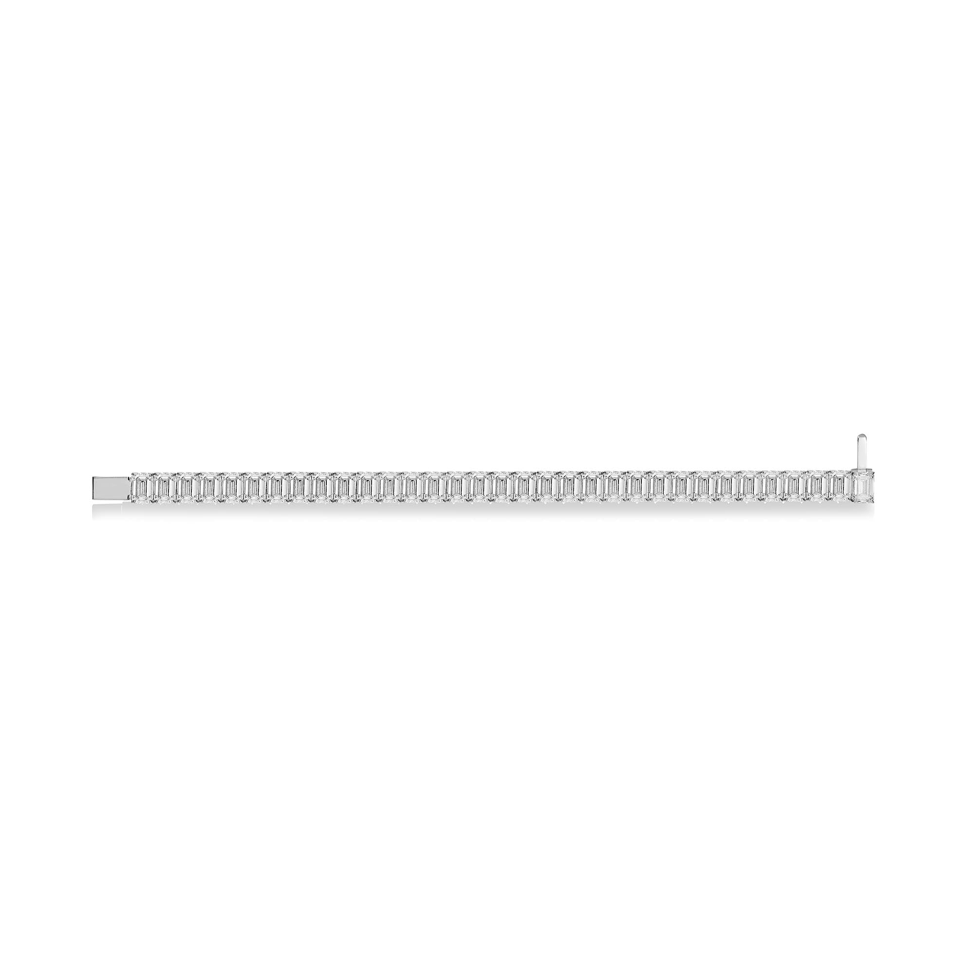 33ctw Prong Set Tennis Bracelet - lab diamonds & 18k gold