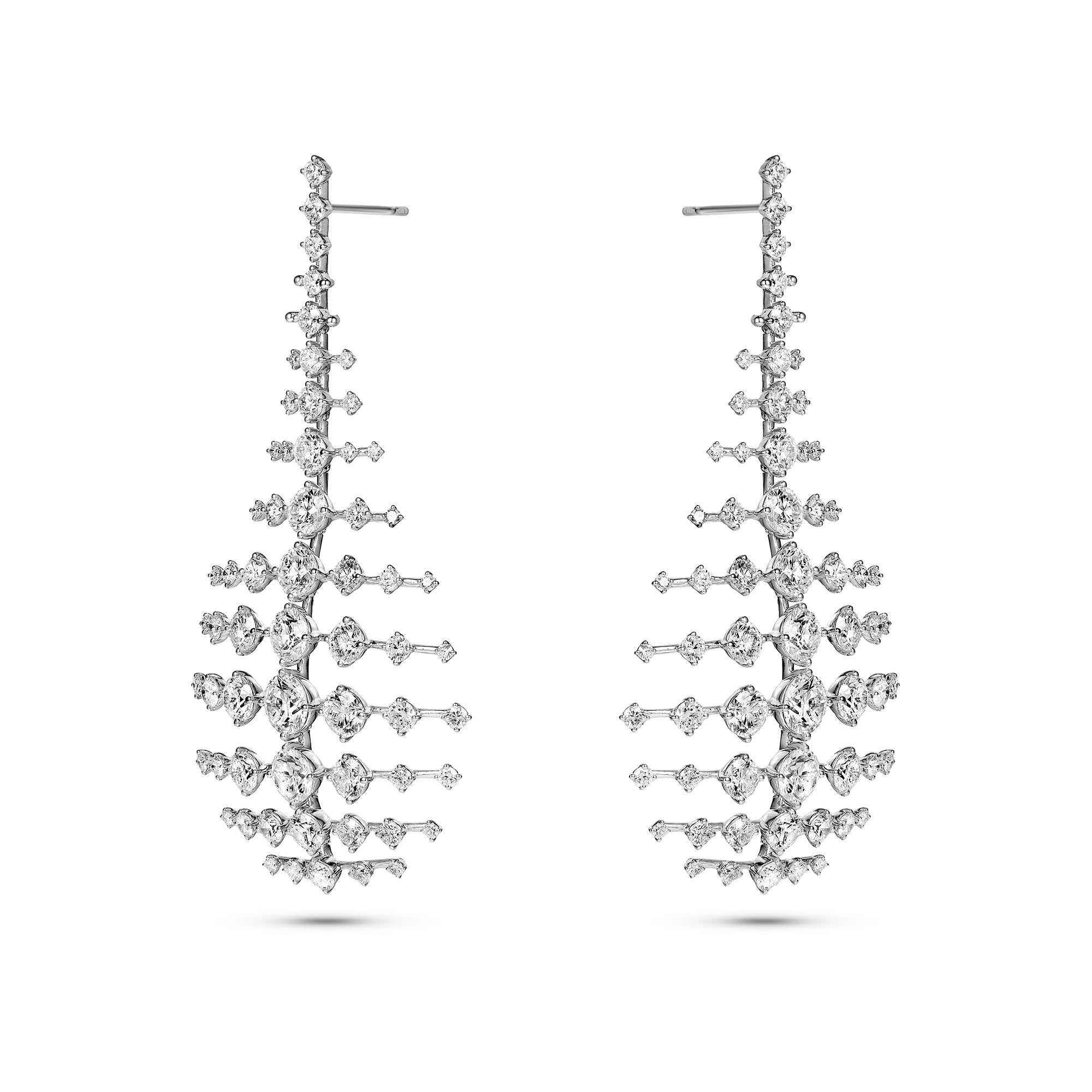 Strobe Earrings - Lab Diamonds & 18k Gold