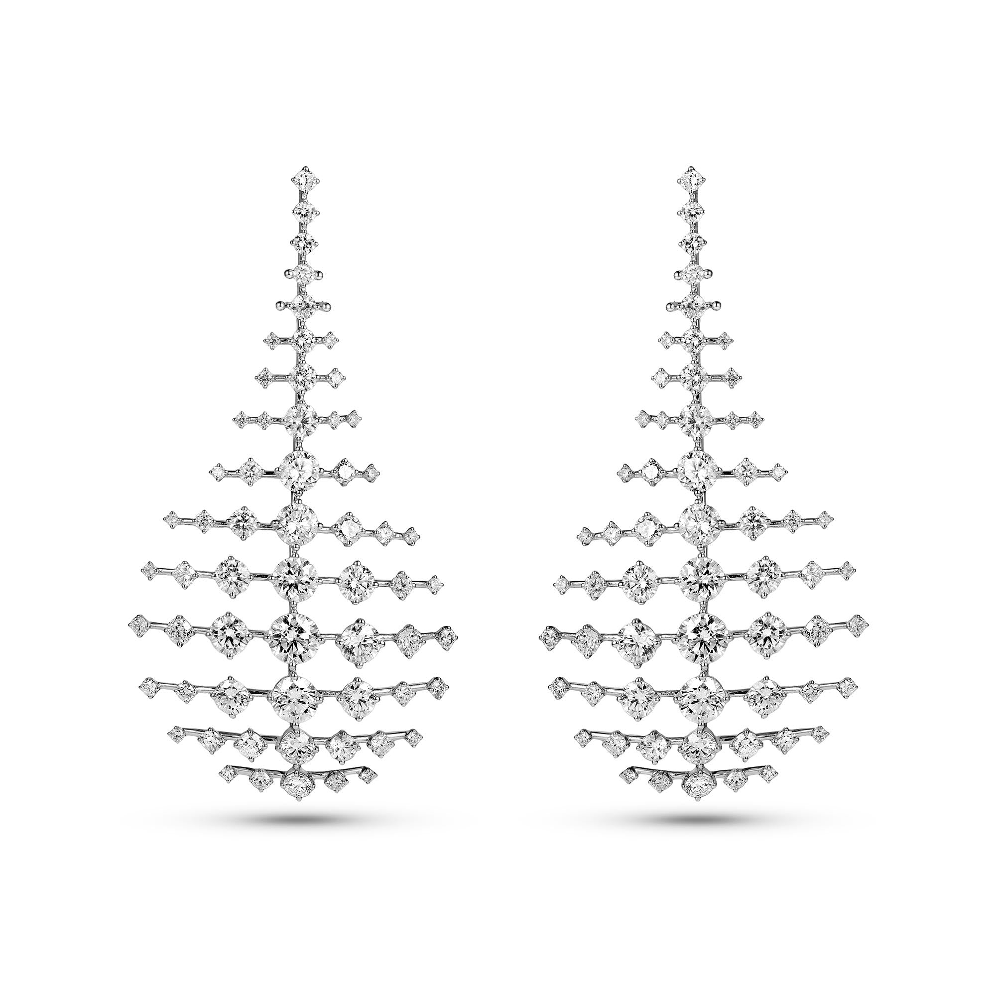 Strobe Earrings - Lab Diamonds & 18k Gold