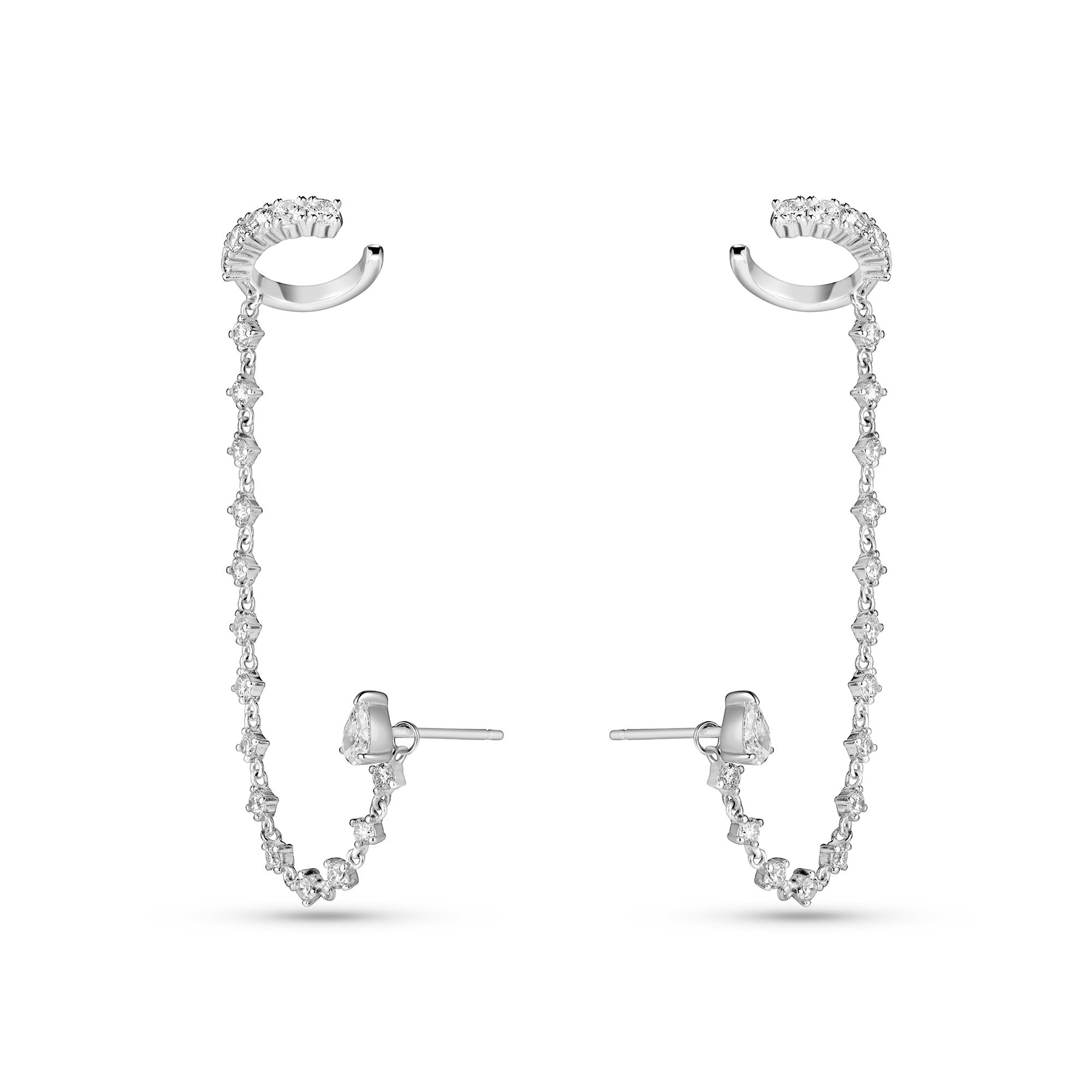 Glint Chain Stud Cuff