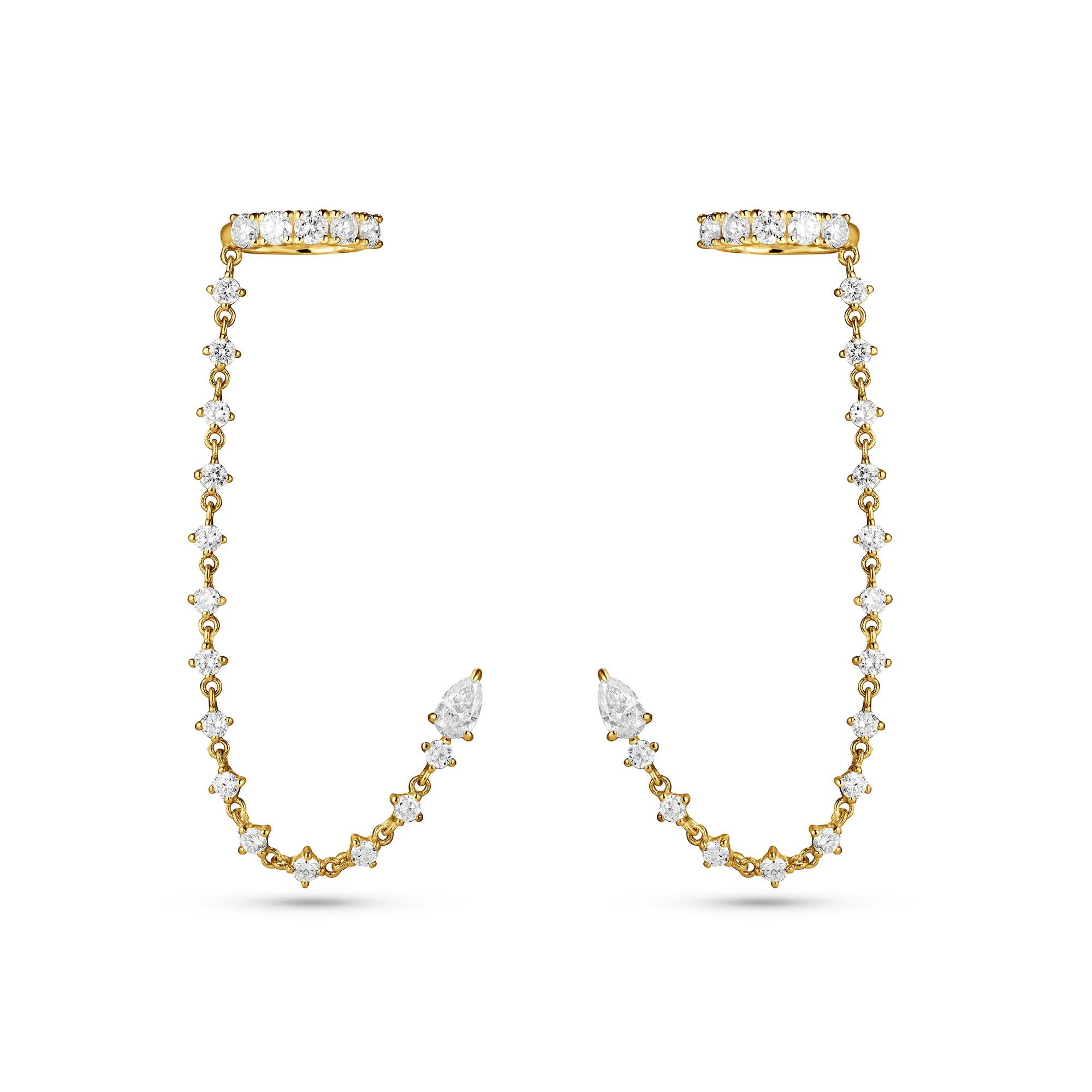 Glint Chain Stud Cuff