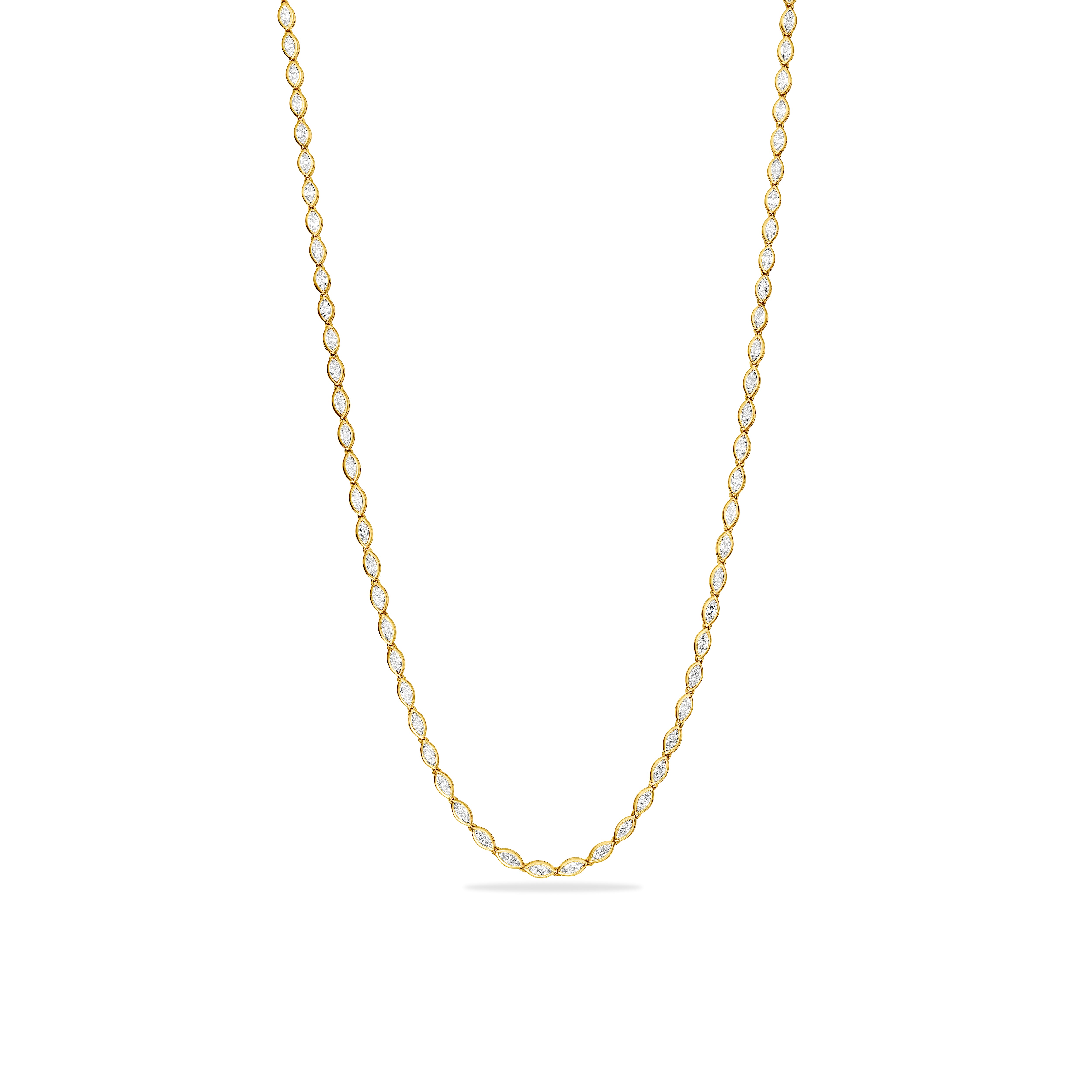 Bezel eternity necklace