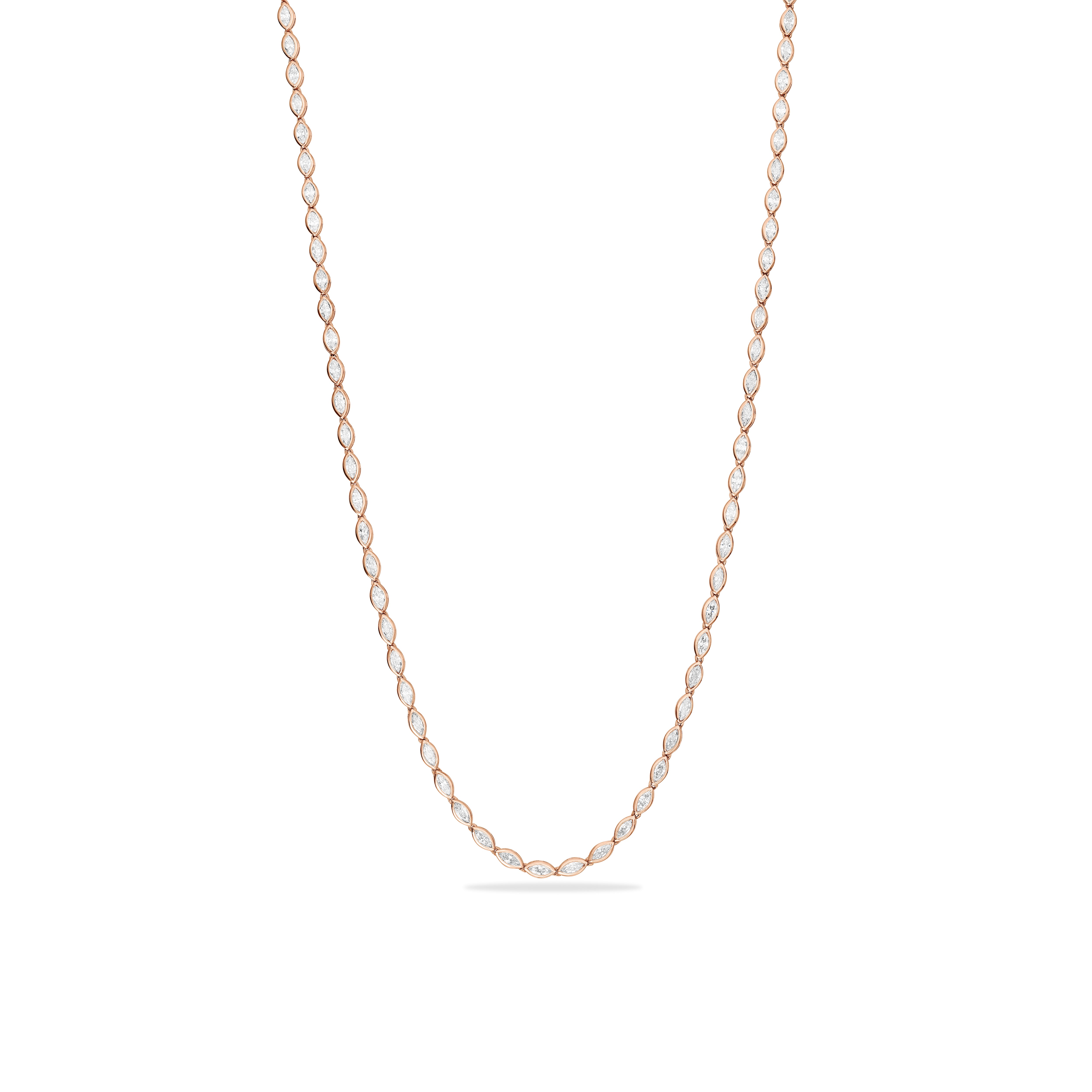 Bezel eternity necklace