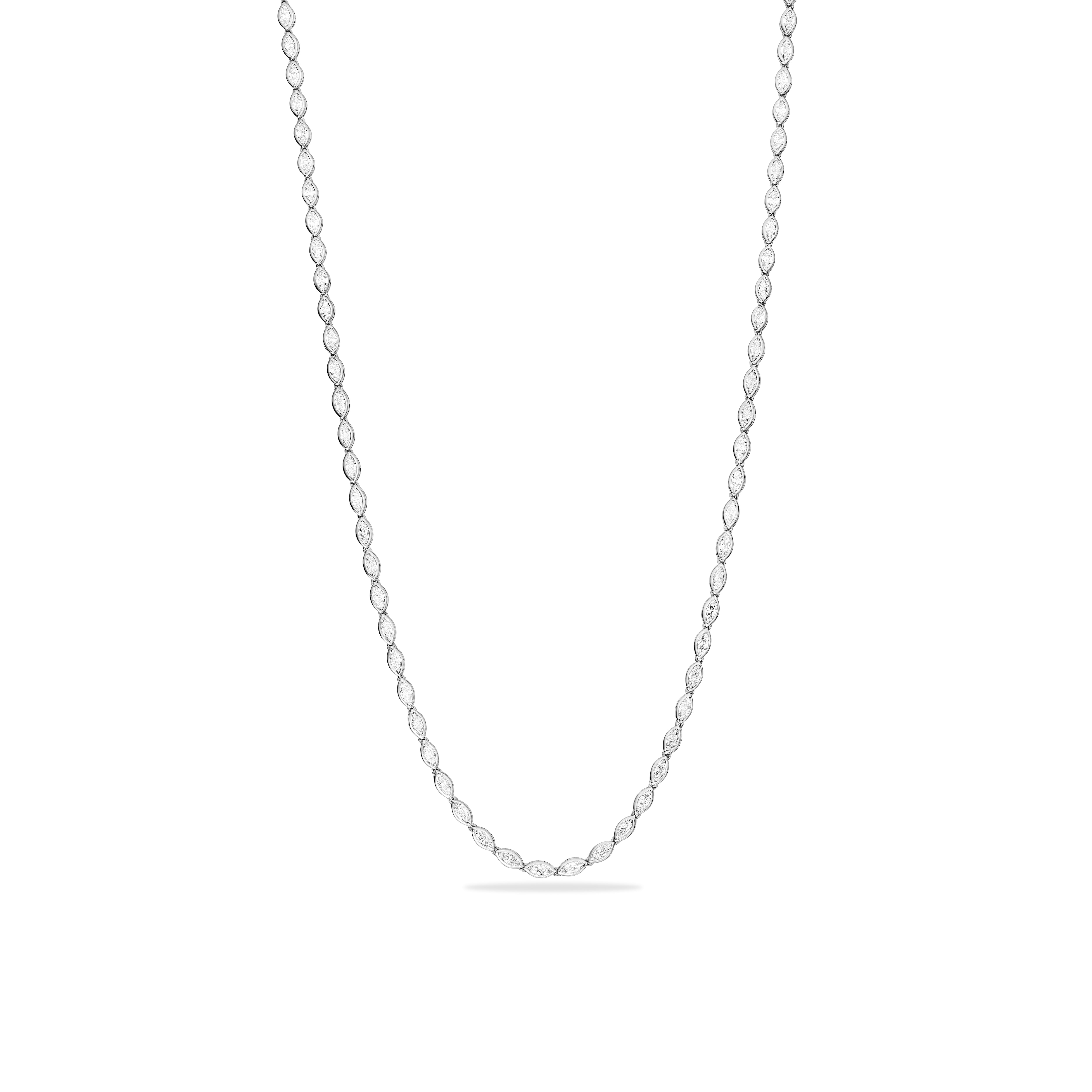 Bezel eternity necklace