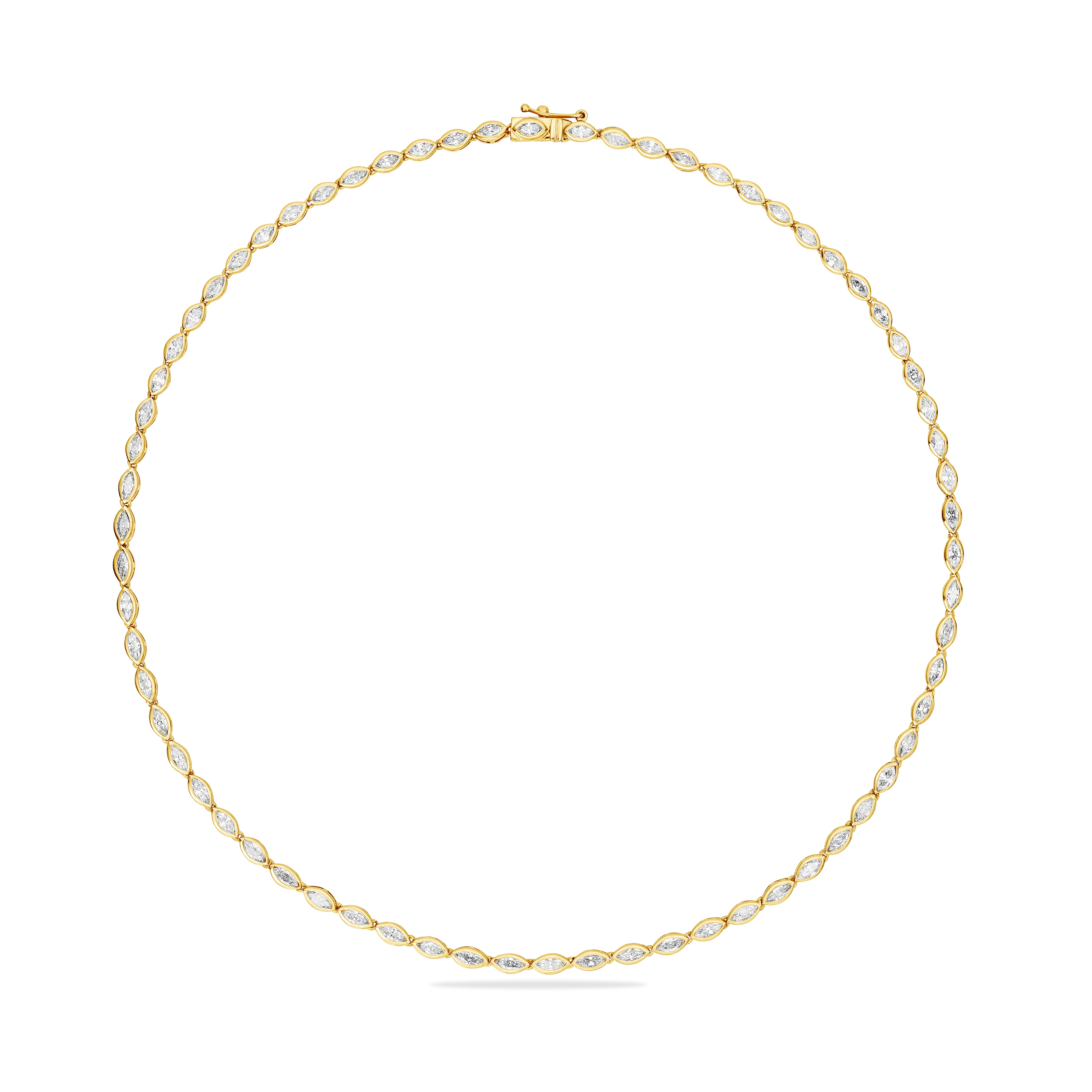 Bezel eternity necklace