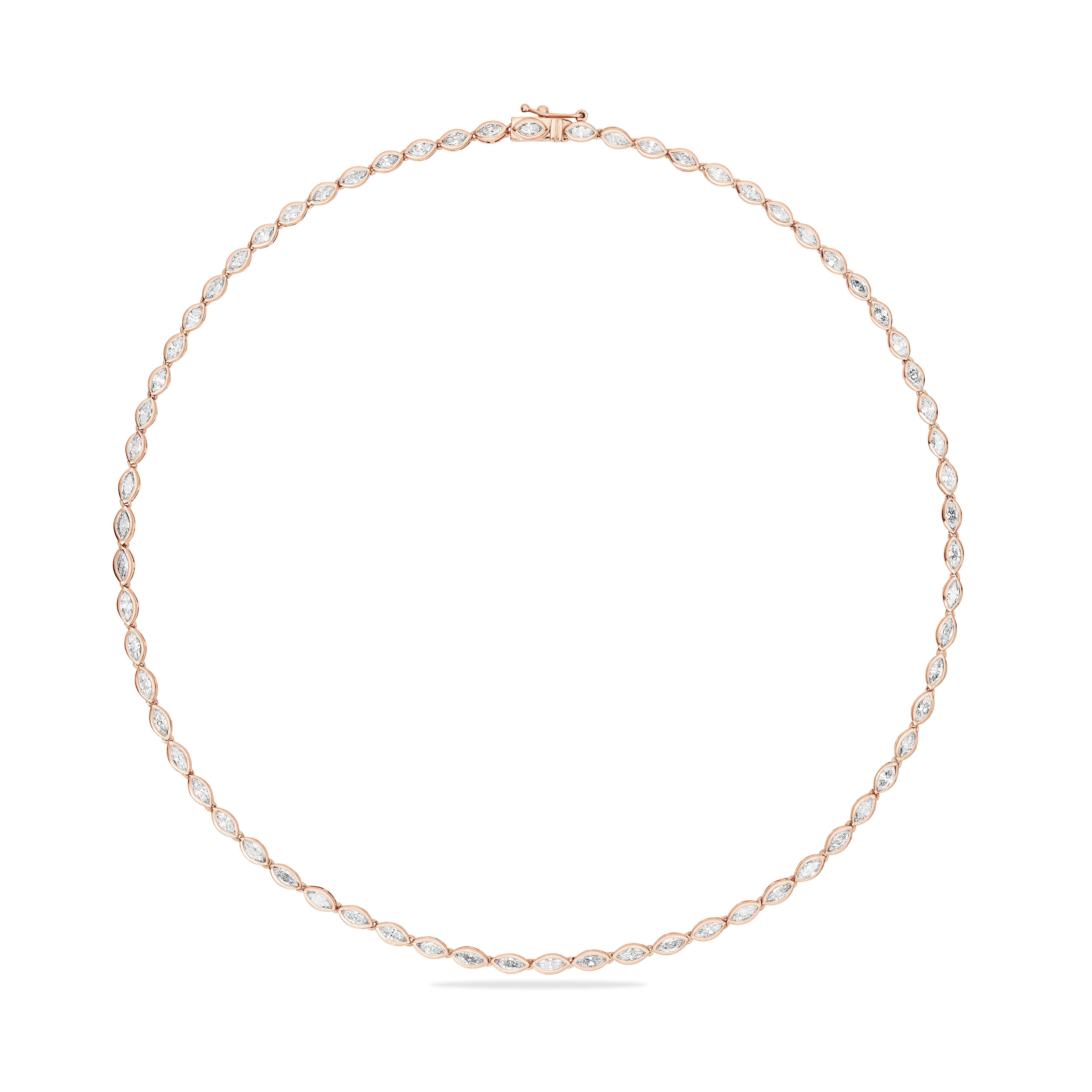 Bezel eternity necklace