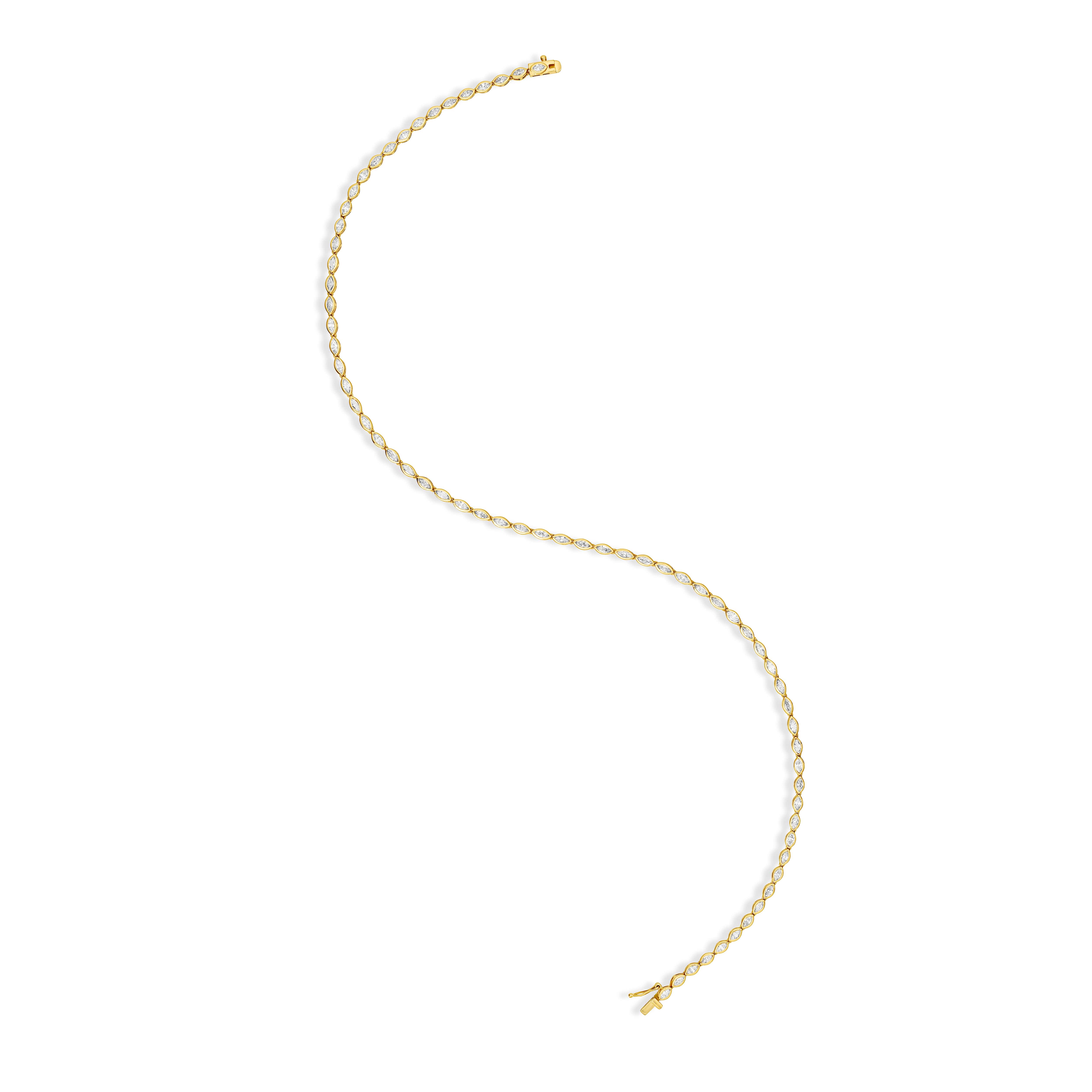 Bezel eternity necklace