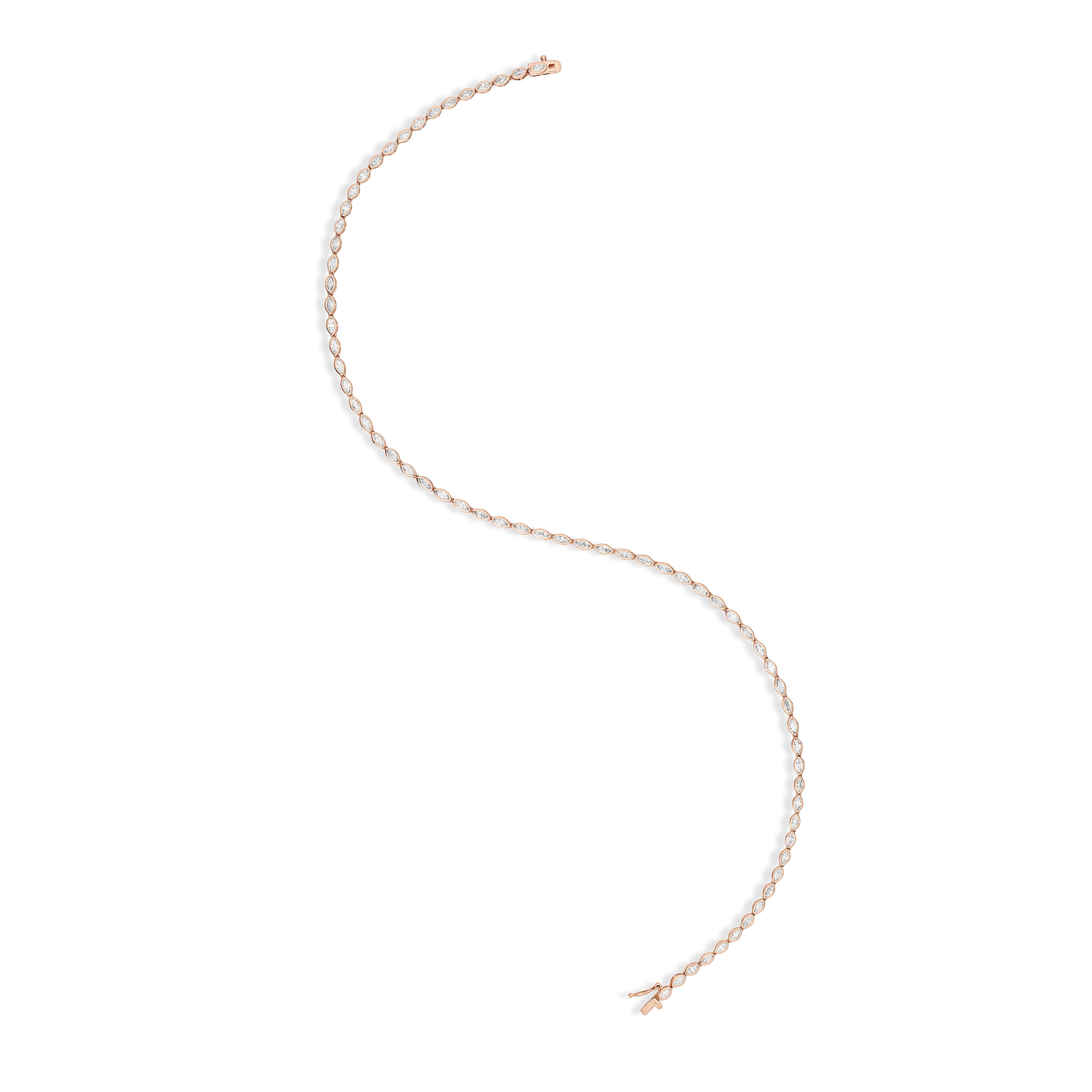 Bezel eternity necklace