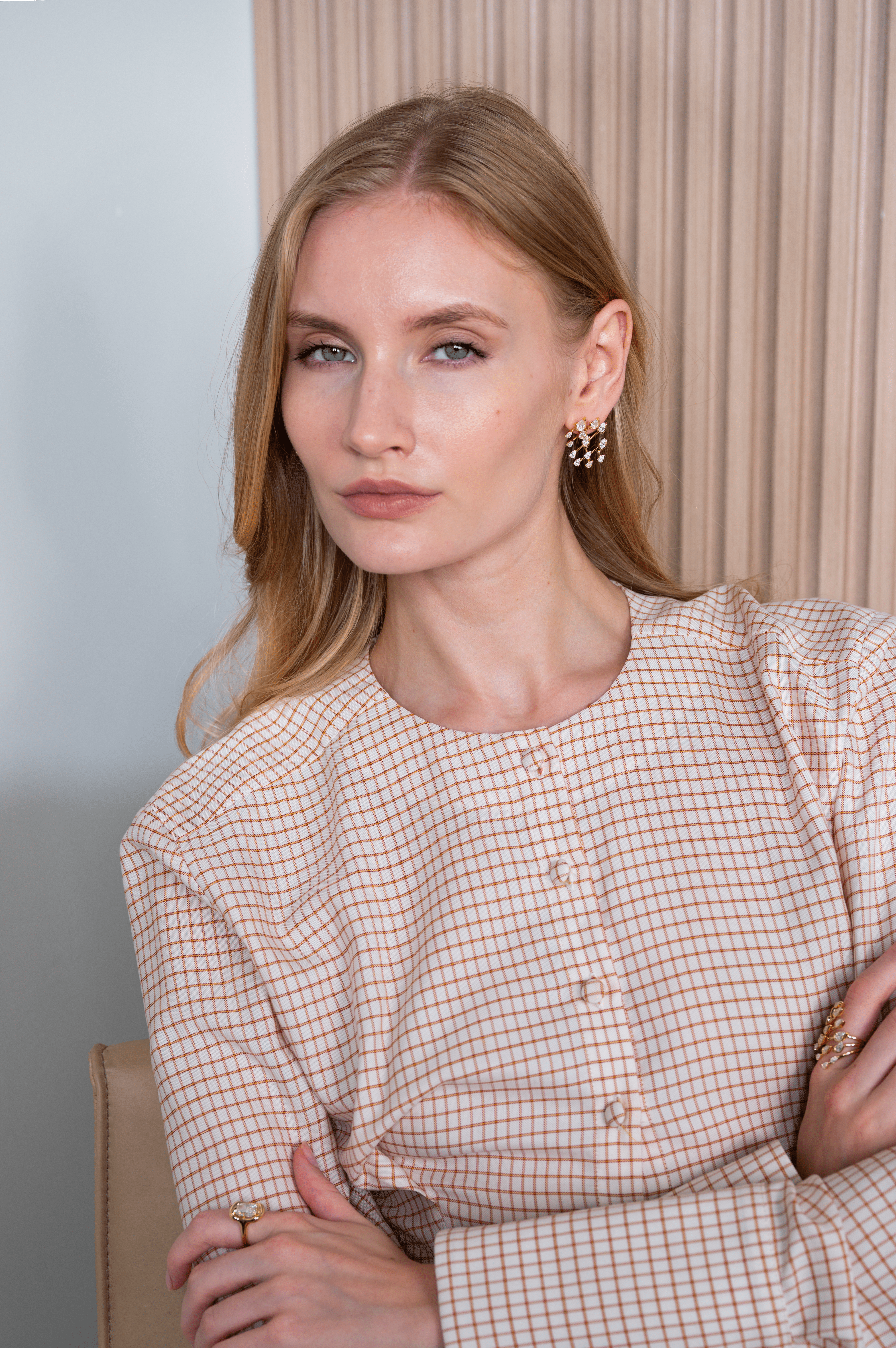 Pear Cascade Earrings - Lab Diamond & 18k Gold