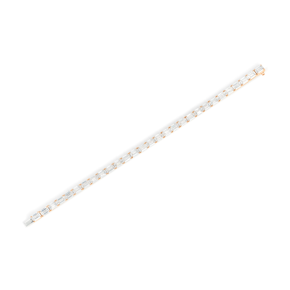 East-West Emerald Cut Bracelet