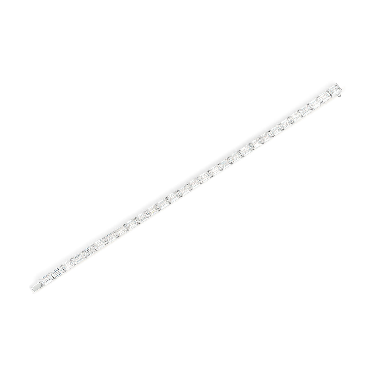 East-West Emerald Cut Bracelet