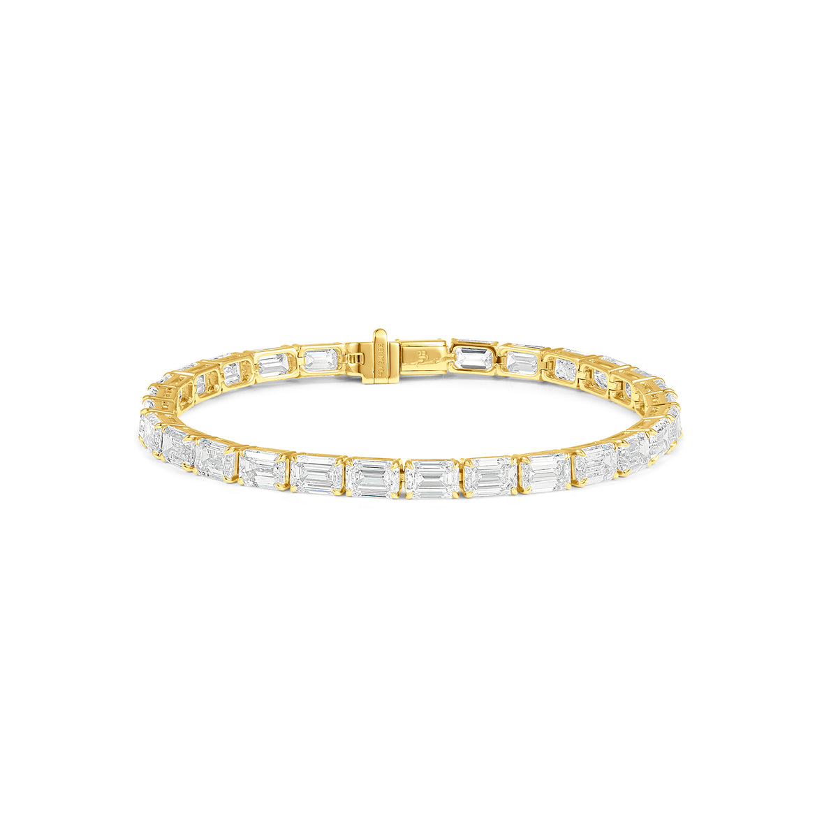 East-West Emerald Cut Bracelet