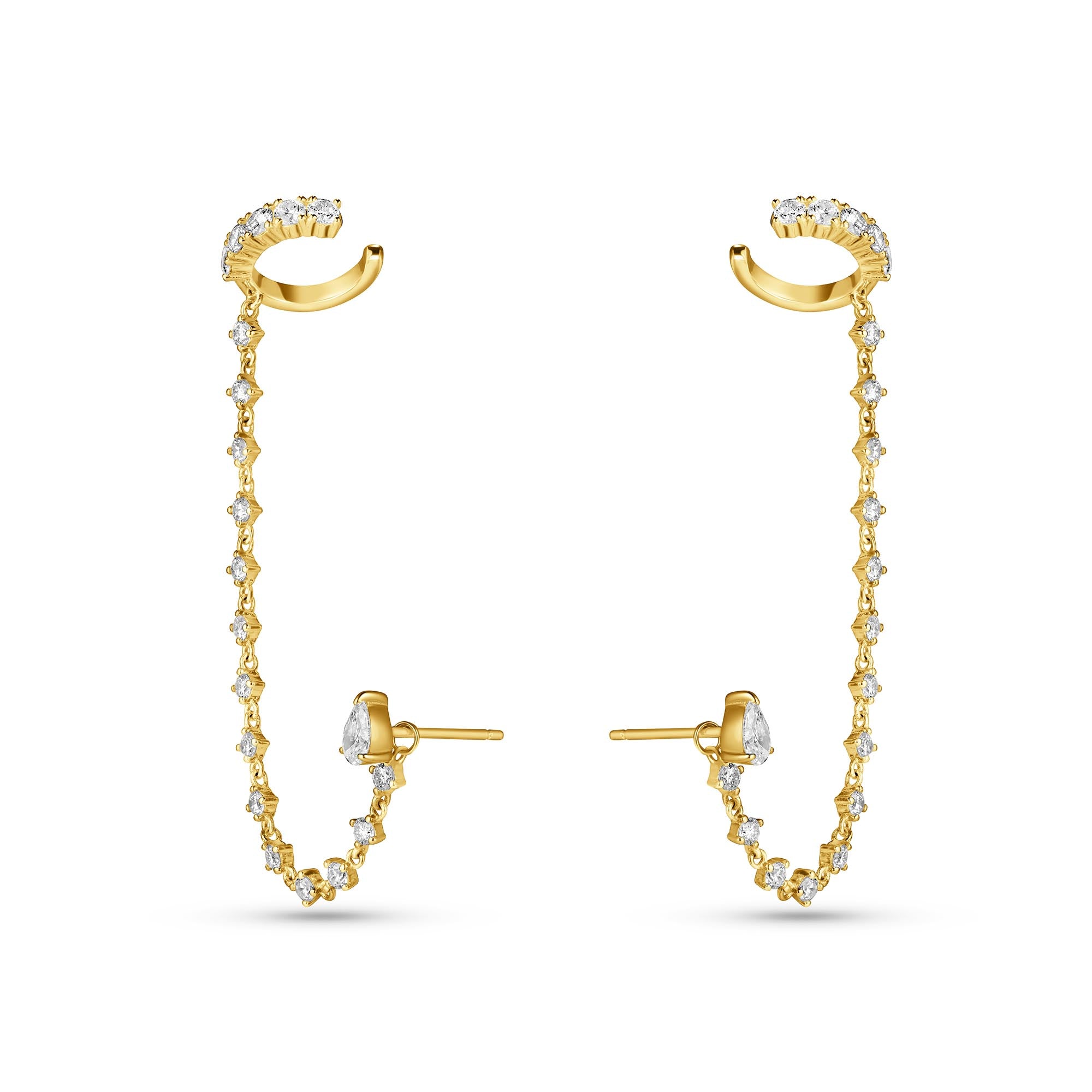 Glint Chain Stud Cuff