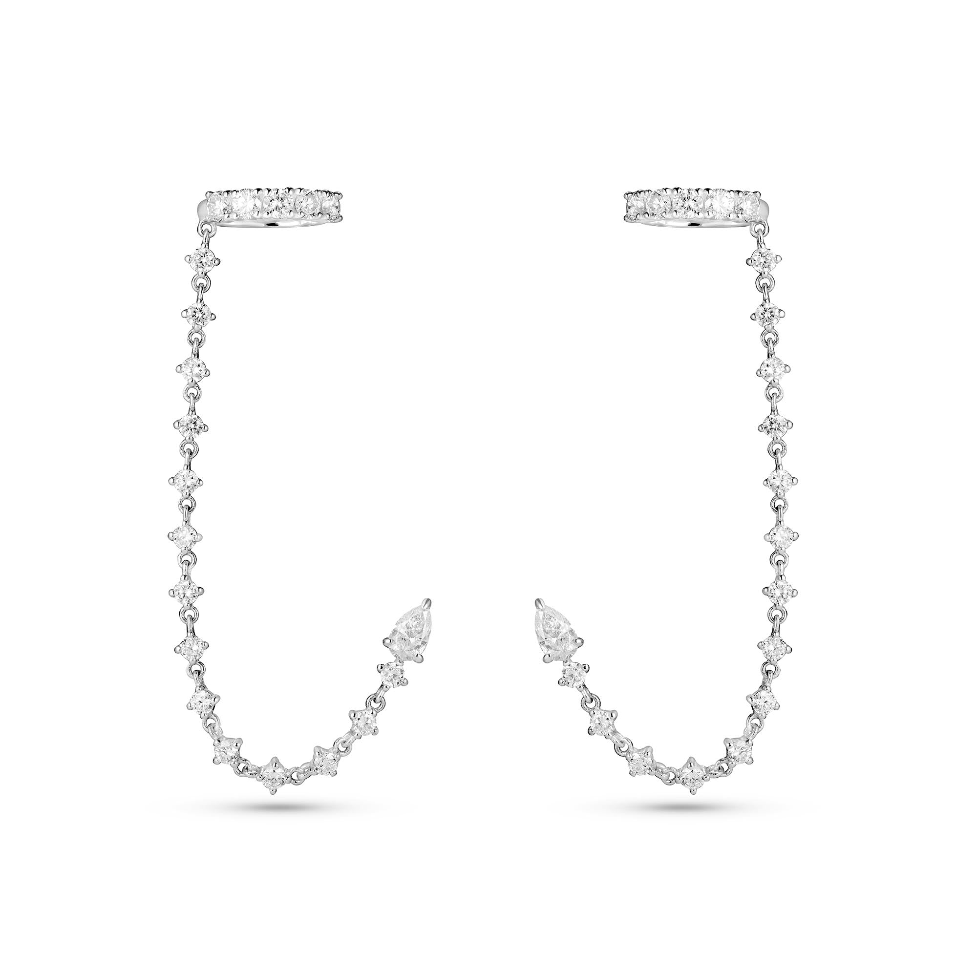 Glint Chain Stud Cuff