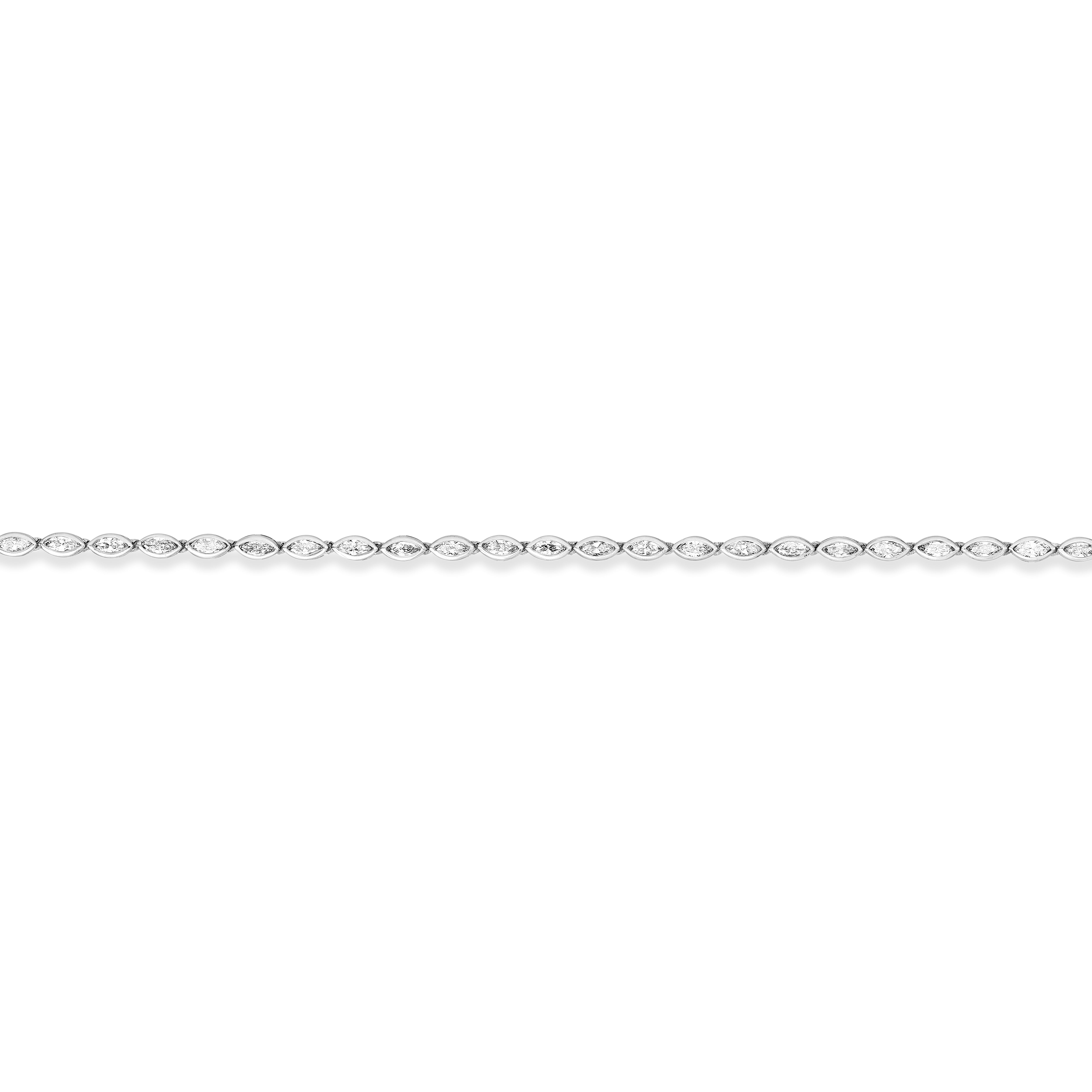 Bezel eternity necklace