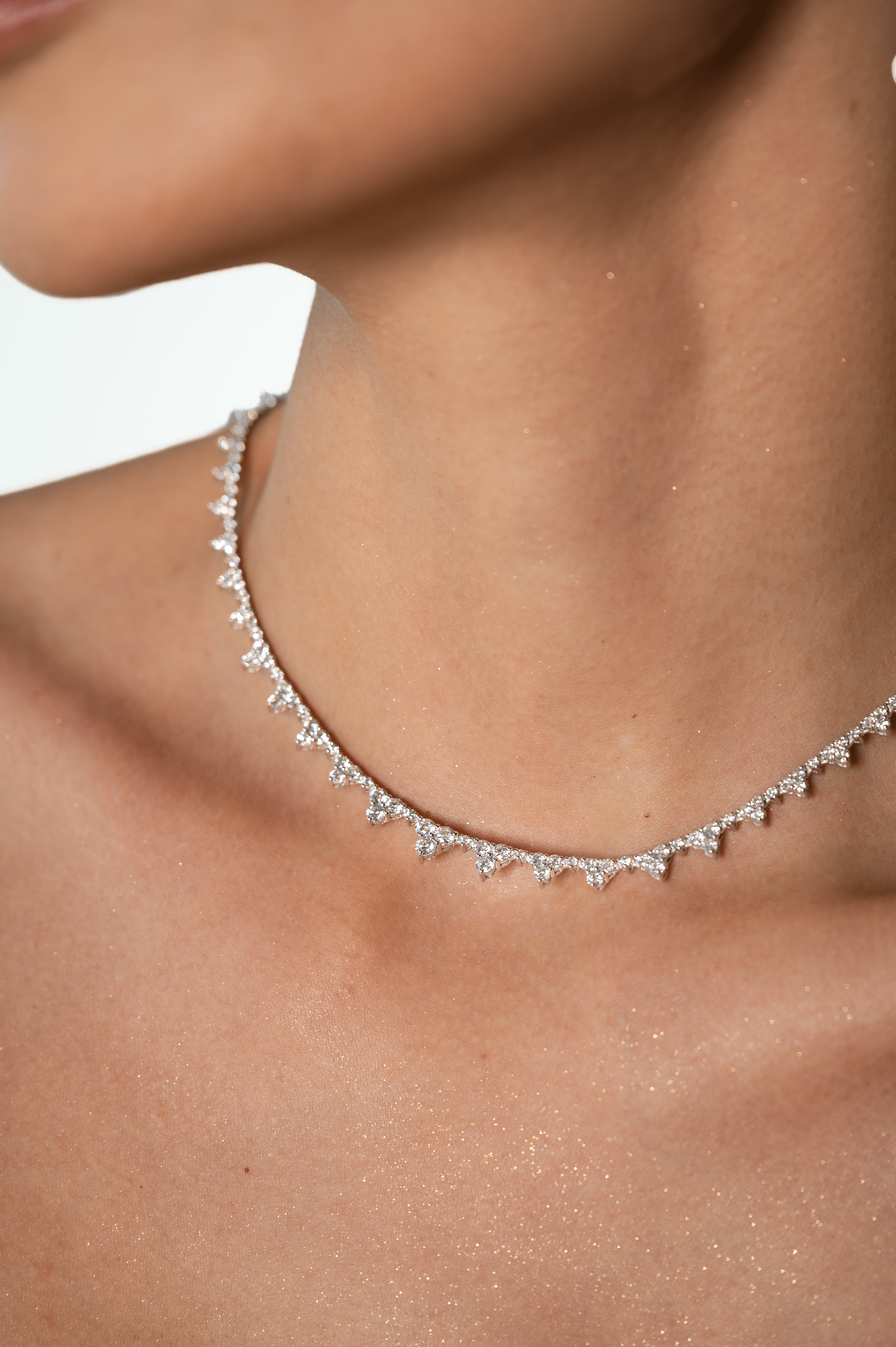 Congruent - Lab Diamond & 18k gold tennis necklace