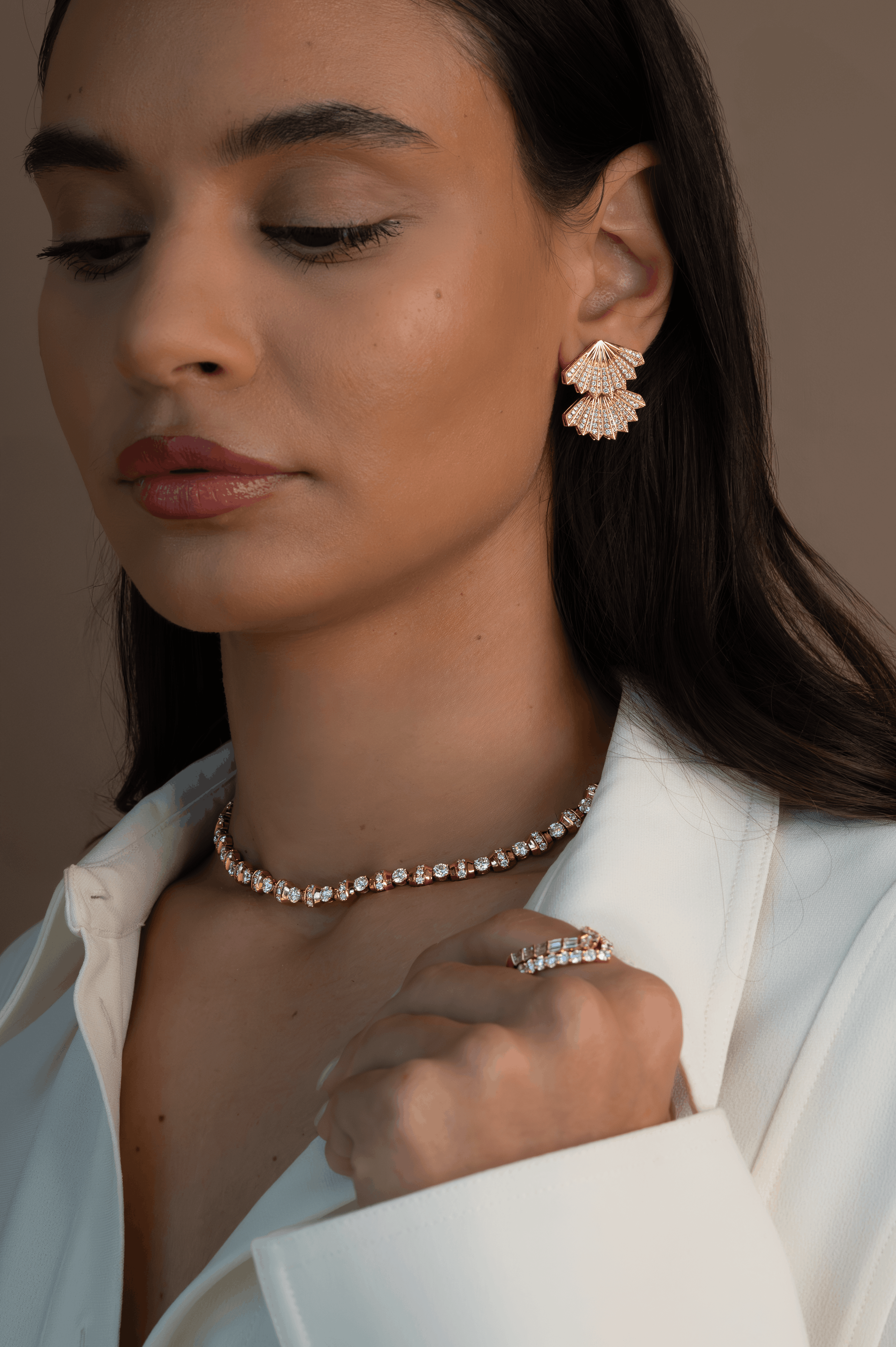 Pavé Flamenco Ear Jacket