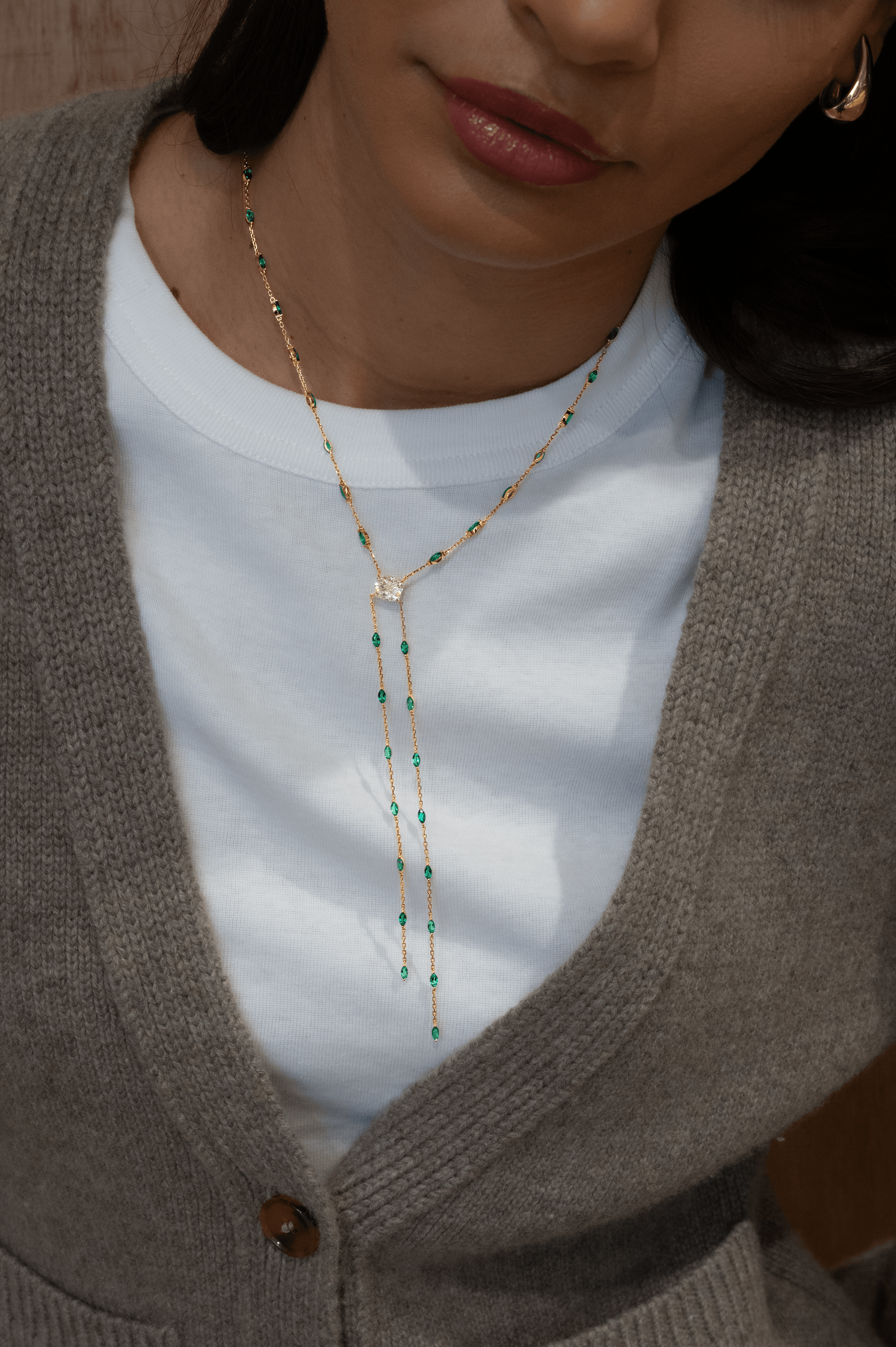 Meridian Emerald Lariat