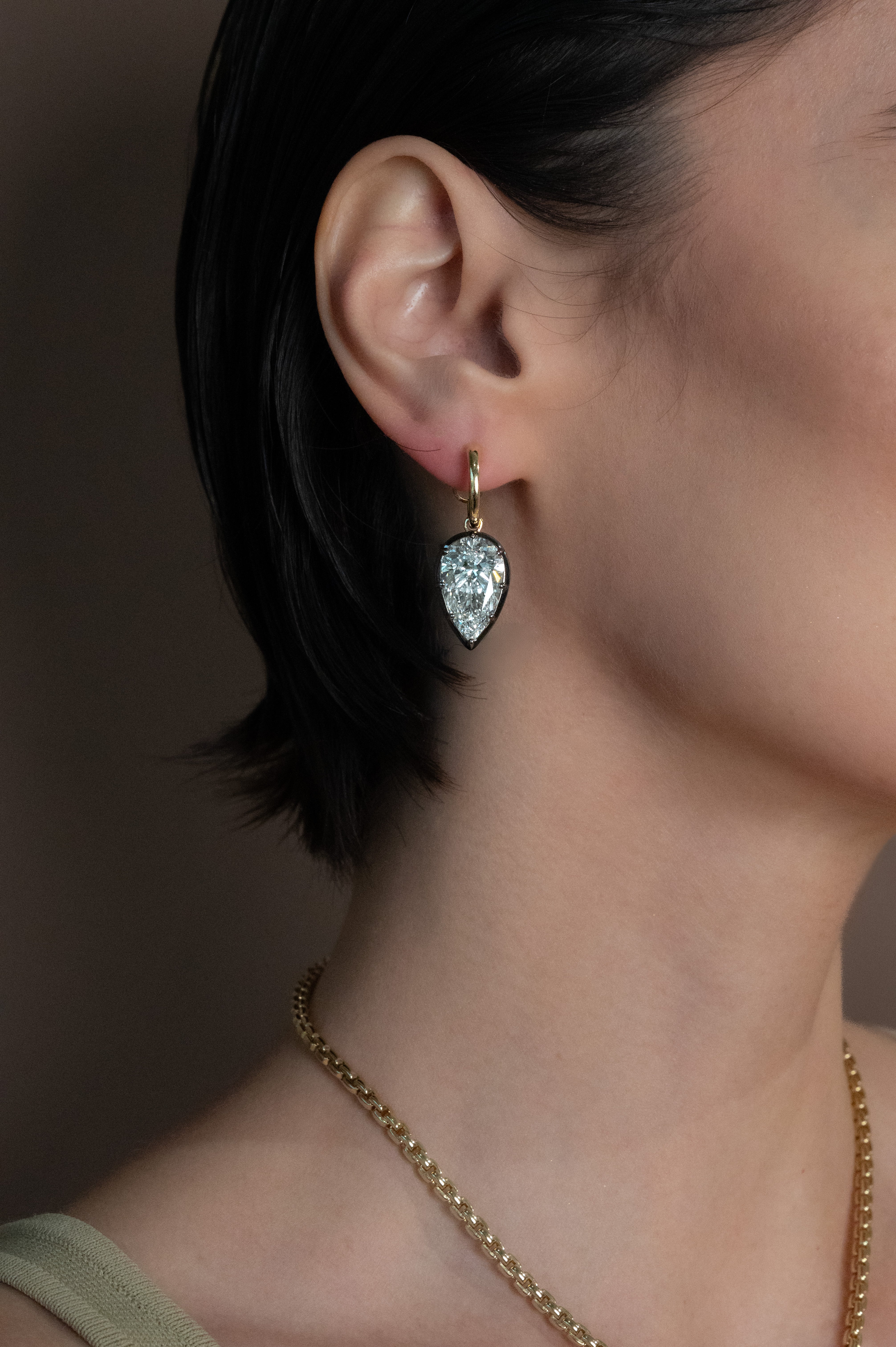 Georgian Pear Earrings