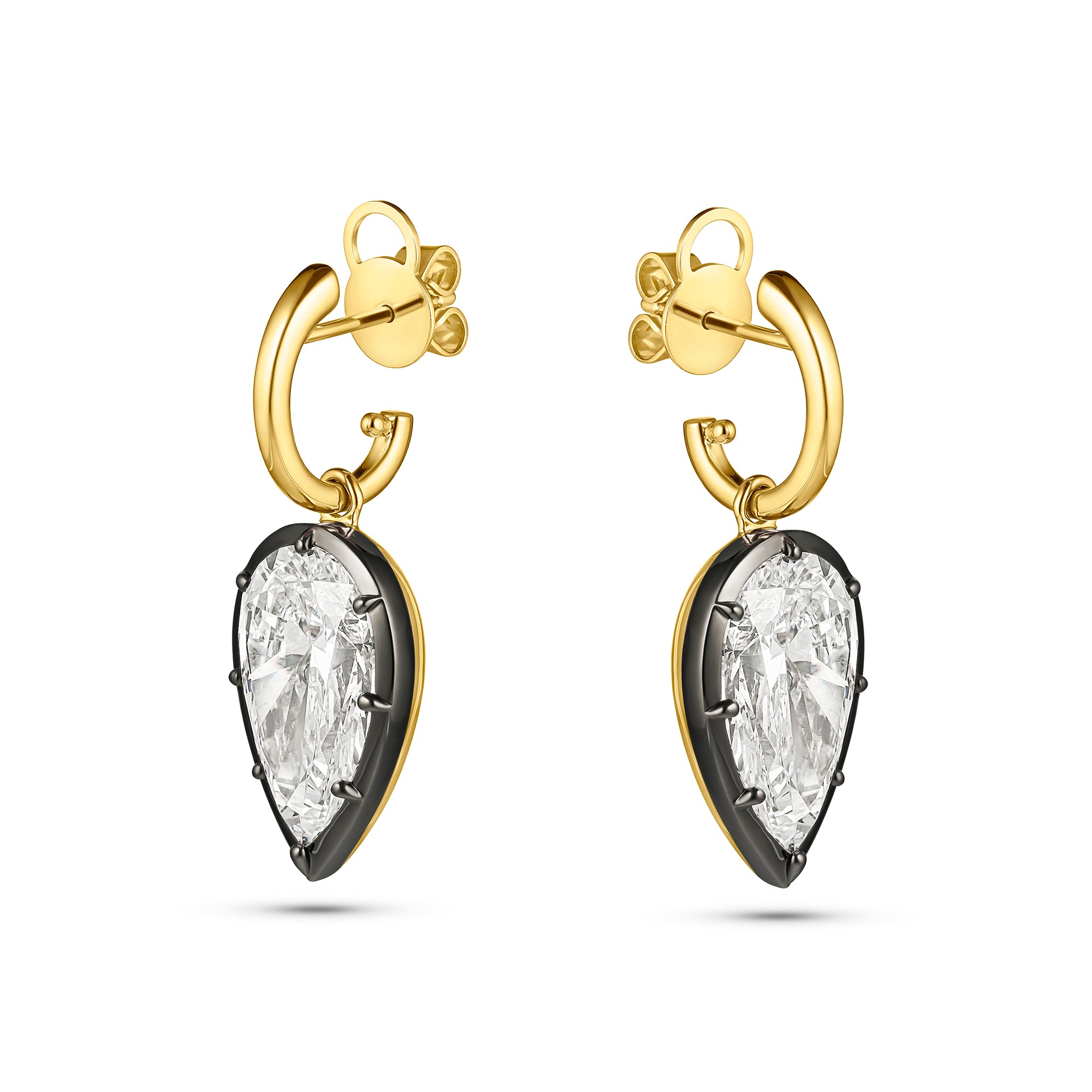 Georgian Pear Earrings